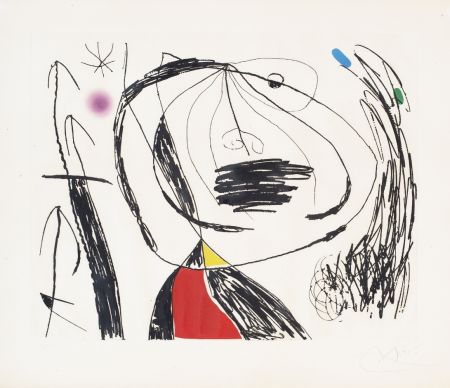 Aguafuerte Y Aguatinta Miró - Serie Mallorca (plate 5)