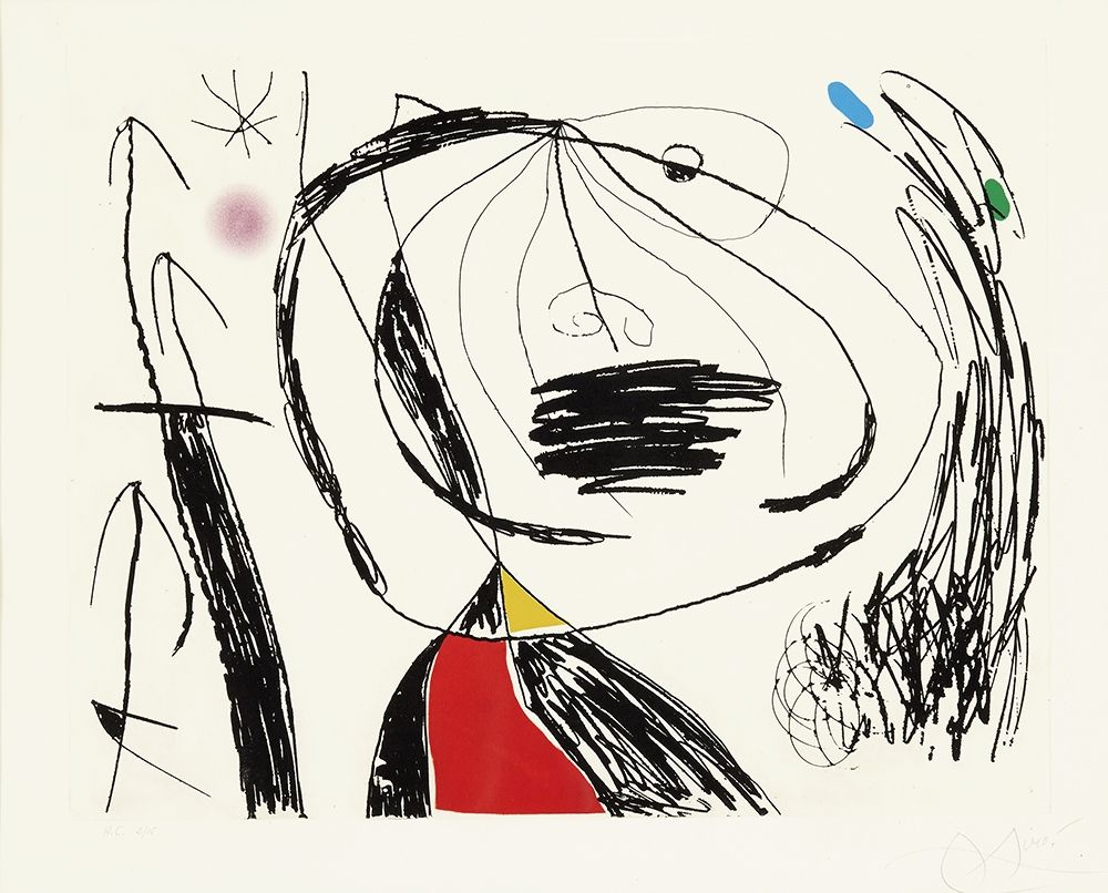 Aguafuerte Miró - Serie Mallorca V