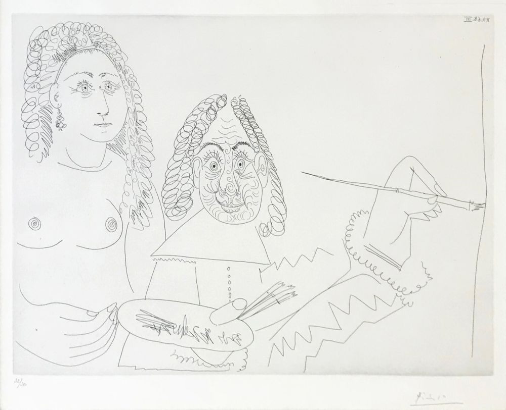 Grabado Picasso - SERIES 347 (BLOCH 1502)