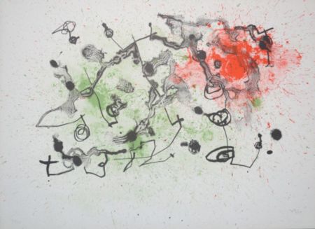 Litografía Miró - Series II - Rouge et Vert - M288