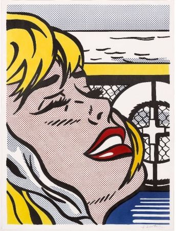 Litografía Lichtenstein - Shipboard Girl (Corlett II. 6)