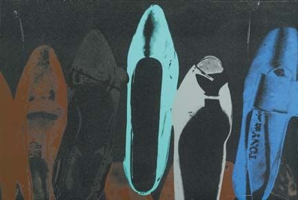 Serigrafía Warhol - Shoes with Diamond Dust