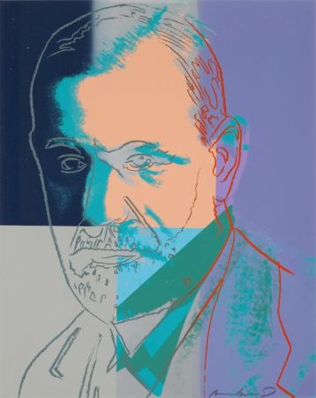 Serigrafía Warhol - Sigmund Freud, II.235 from Ten Portraits of Jews of the Twentieth Century Portfolio