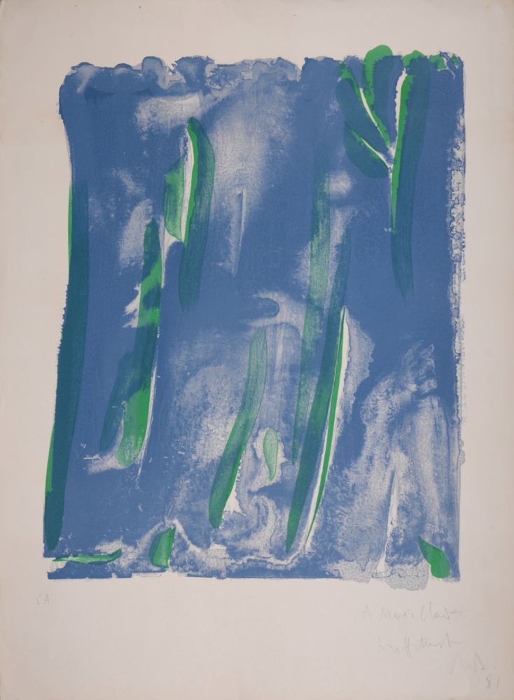 Sin Técnico Debré - Signe-paysage, 1981 - Hand-signed