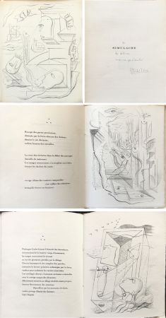 Libro Ilustrado Masson - SIMULACRE. 7 lithographies originales. Dédicacé (1925)