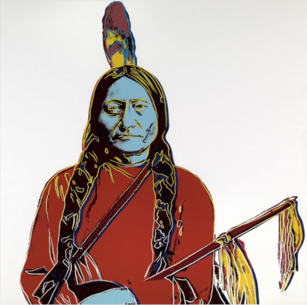 Serigrafía Warhol - Sitting Bull