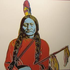 Serigrafía Warhol - Sitting Bull