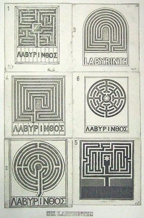 Aguatinta Tilson - Six labyrinths