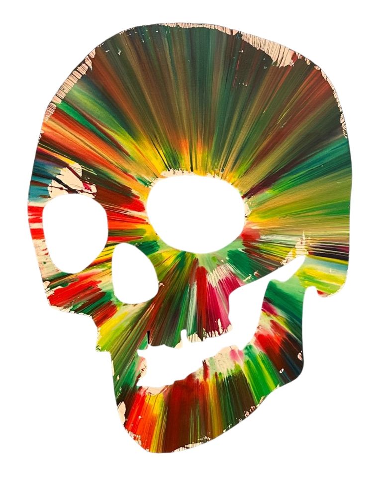 Múltiple Hirst - Skull Spin Painting