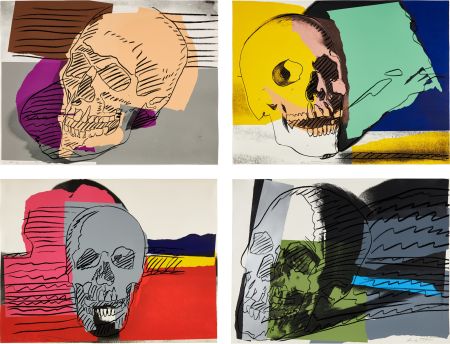 Serigrafía Warhol - Skulls Complete Portfolio (FS II.157-160)