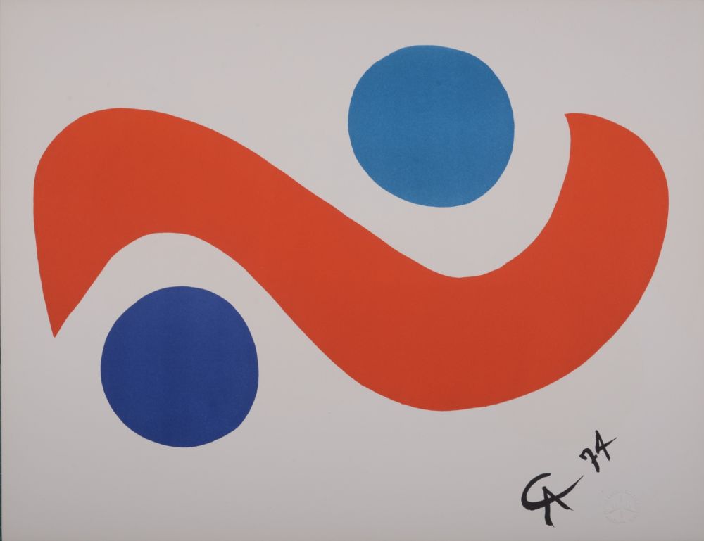 Litografía Calder - Skybird, 1974