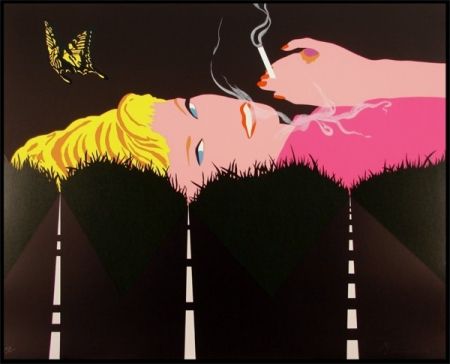 Serigrafía D'arcangelo - Smoking Blond