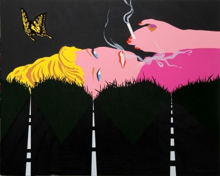 Serigrafía D'arcangelo - Smoking Blonde