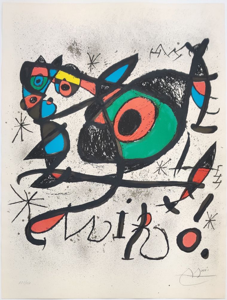 Litografía Miró - SOBRETEIXIMS I ESCULTURES