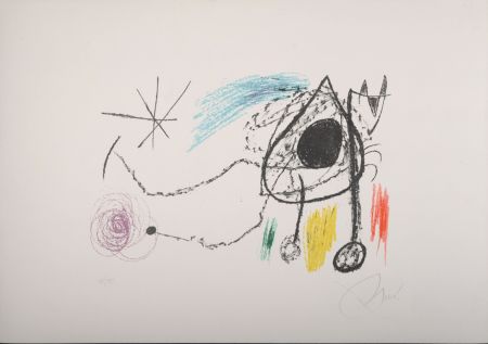 Litografía Miró - Sobreteixims i Escultures, 1972 - Hand-signed & numbered