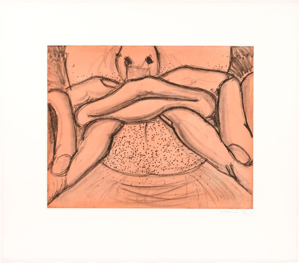 Aguafuerte Nauman - Soft Ground Etching - Coral