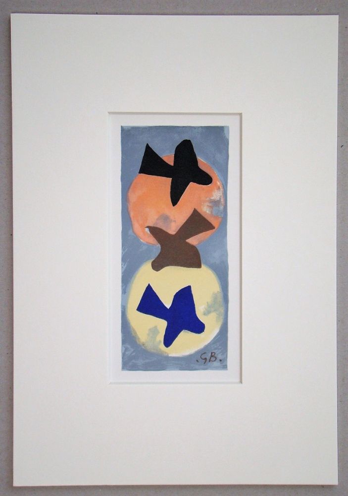 Litografía Braque (After) - Soleil et Lune I.