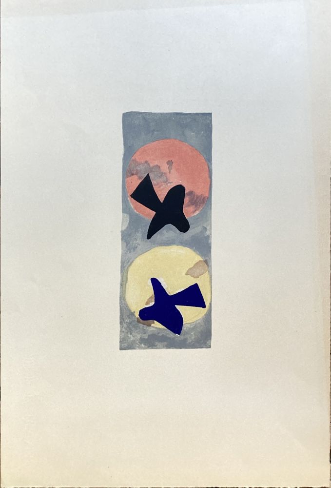 Litografía Braque - Soleil et lune II