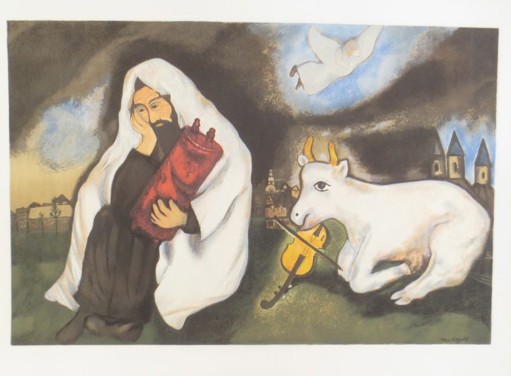 Litografía Chagall -  solitude
