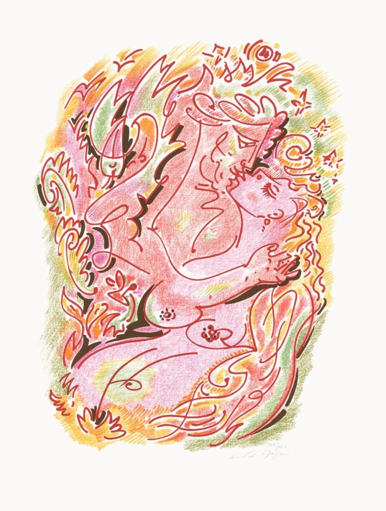 Litografía Masson - Sonnets Louise Labé