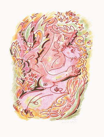 Litografía Masson - Sonnets Louise Labé