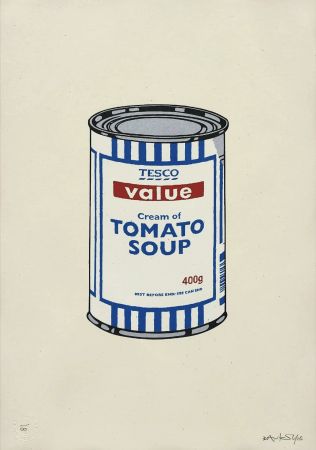 Heliograbado Banksy - Soup Can