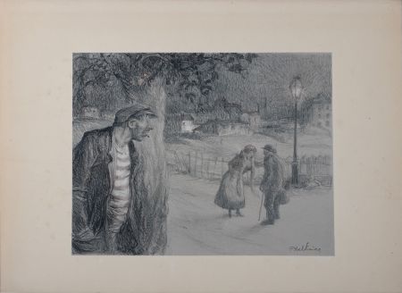 Litografía Faivre - Sous le couteau