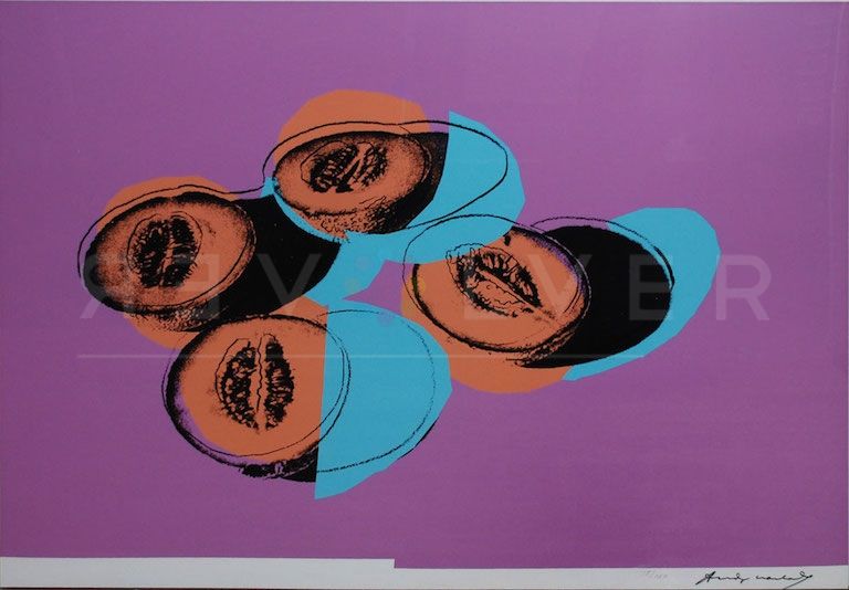 Serigrafía Warhol - Space Fruit: Cantaloupes II (FS II.198)