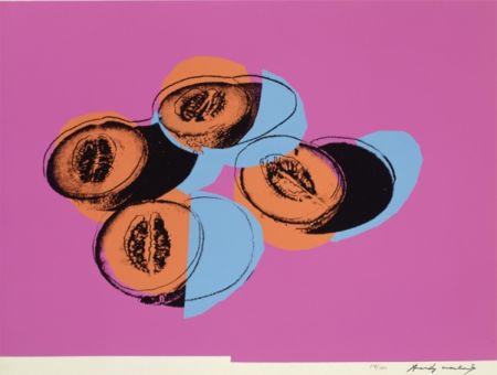 Serigrafía Warhol - Space Fruit: Cantaloupes II (FS II.198)