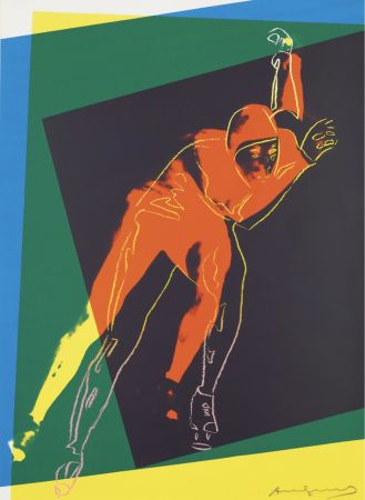 Serigrafía Warhol - Speed Skater 2 (from Art and Sports Portfolio)