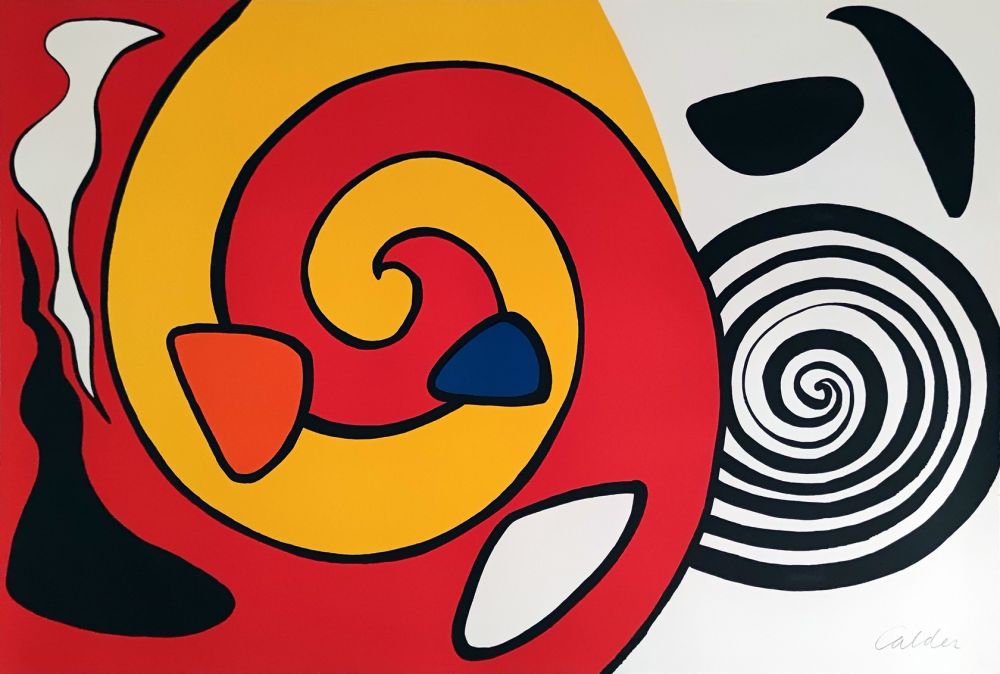 Litografía Calder - Spirale et turban