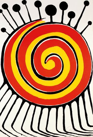 Litografía Calder - Spirale millepiedi