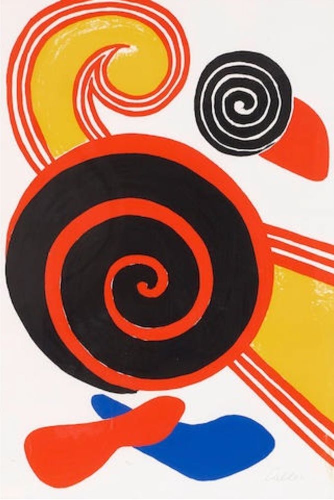 Litografía Calder - Spirals