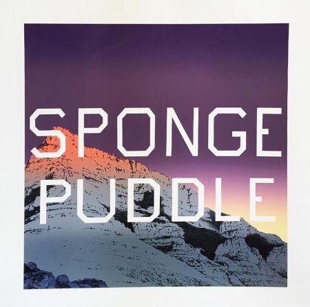 Litografía Ruscha - Sponge Puddle