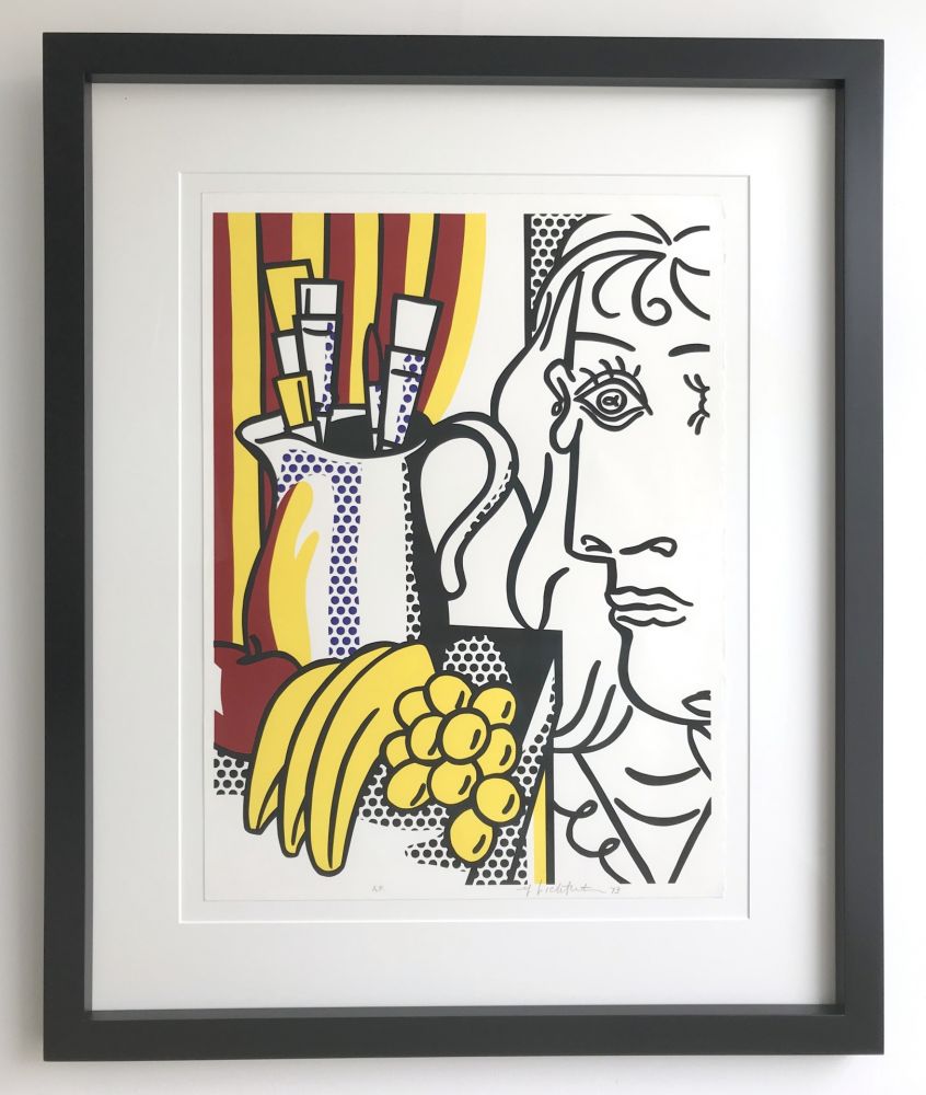 Serigrafía Lichtenstein - Still life with Picasso