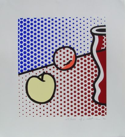 Serigrafía Lichtenstein - Still Life with Red Jar