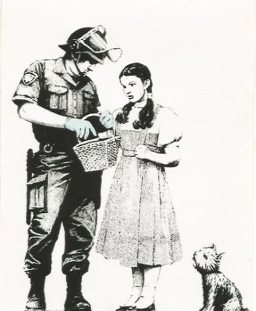 Serigrafía Banksy - Stop and search