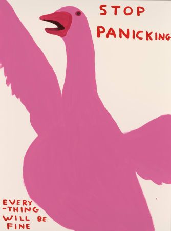 Serigrafía Shrigley - Stop Panicking