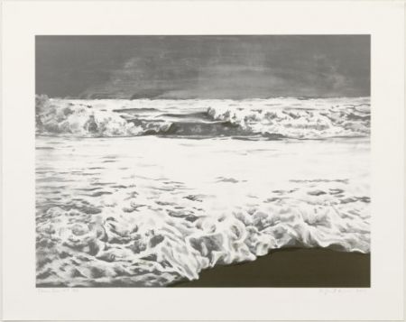 Litografía Gornick - Storm sea