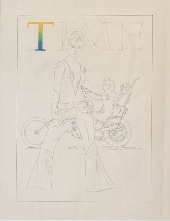 Múltiple Ramos - Study for Fonda: Sketch #1 (TIME)