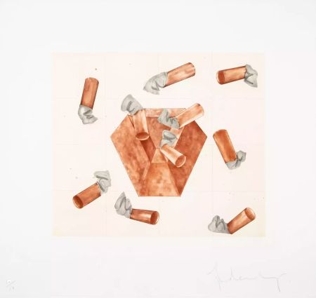 Aguafuerte Y Aguatinta Oldenburg - Study for Steel and lead Ashtray
