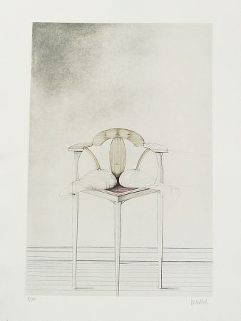 Aguafuerte Wunderlich - Stuhl-Metamorphose