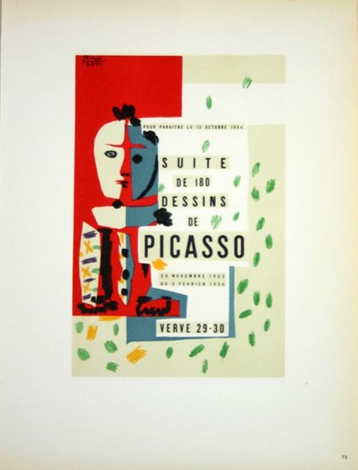 Litografía Picasso (After) - Suite de 180  Dessins  1954