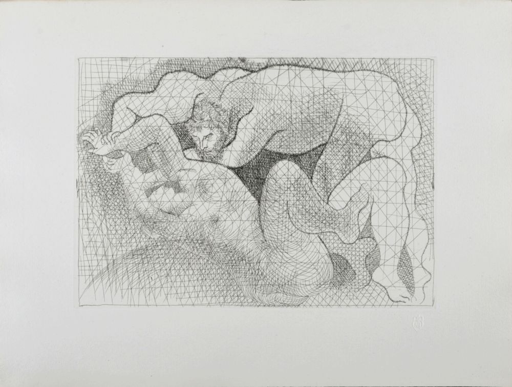 Aguafuerte Picasso - Suite Vollard : Le Viol, 1931