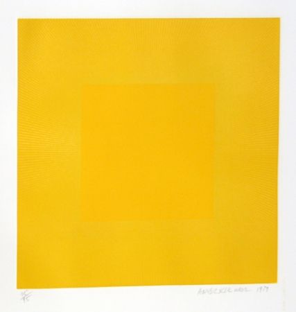 Aguafuerte Y Aguatinta Anuszkiewicz - Summer Suite (Yellow with Yellow)