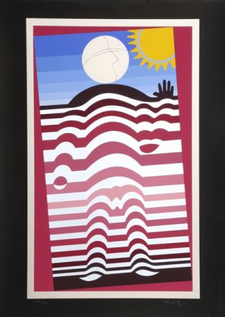 Serigrafía Vasarely - Sunbather
