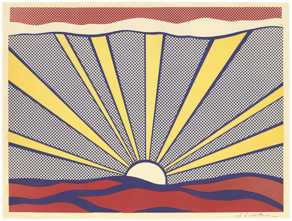 Litografía Lichtenstein - Sunrise