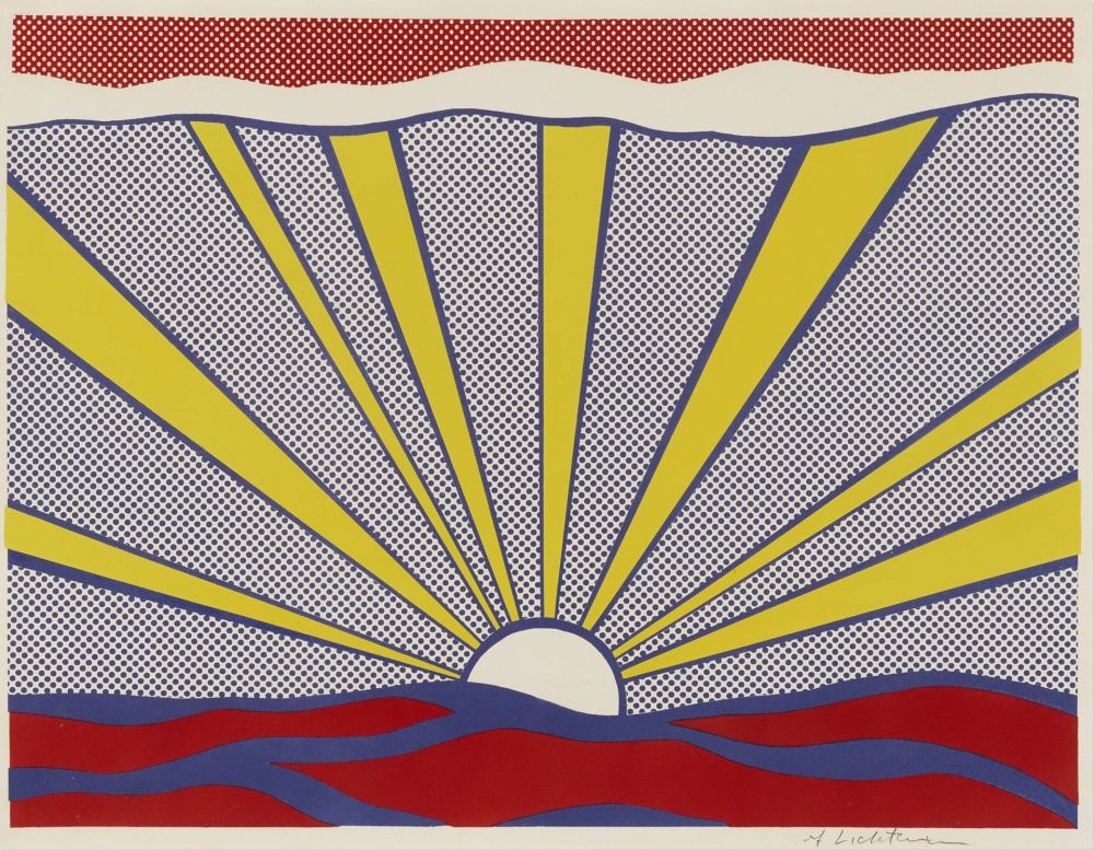 Litografía Lichtenstein - Sunrise