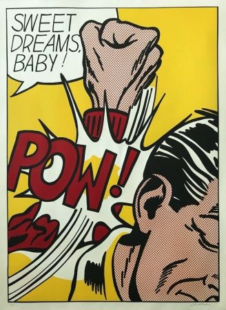 Serigrafía Lichtenstein - Sweet Dreams, Baby!