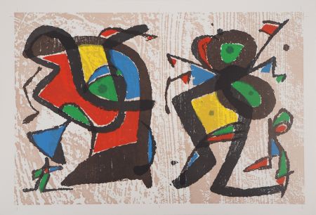 Grabado En Madera Miró - Séduction